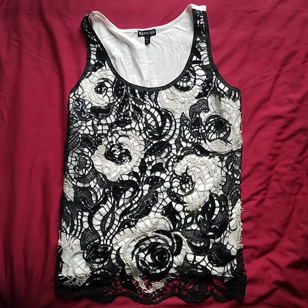 Sequined Tank Top